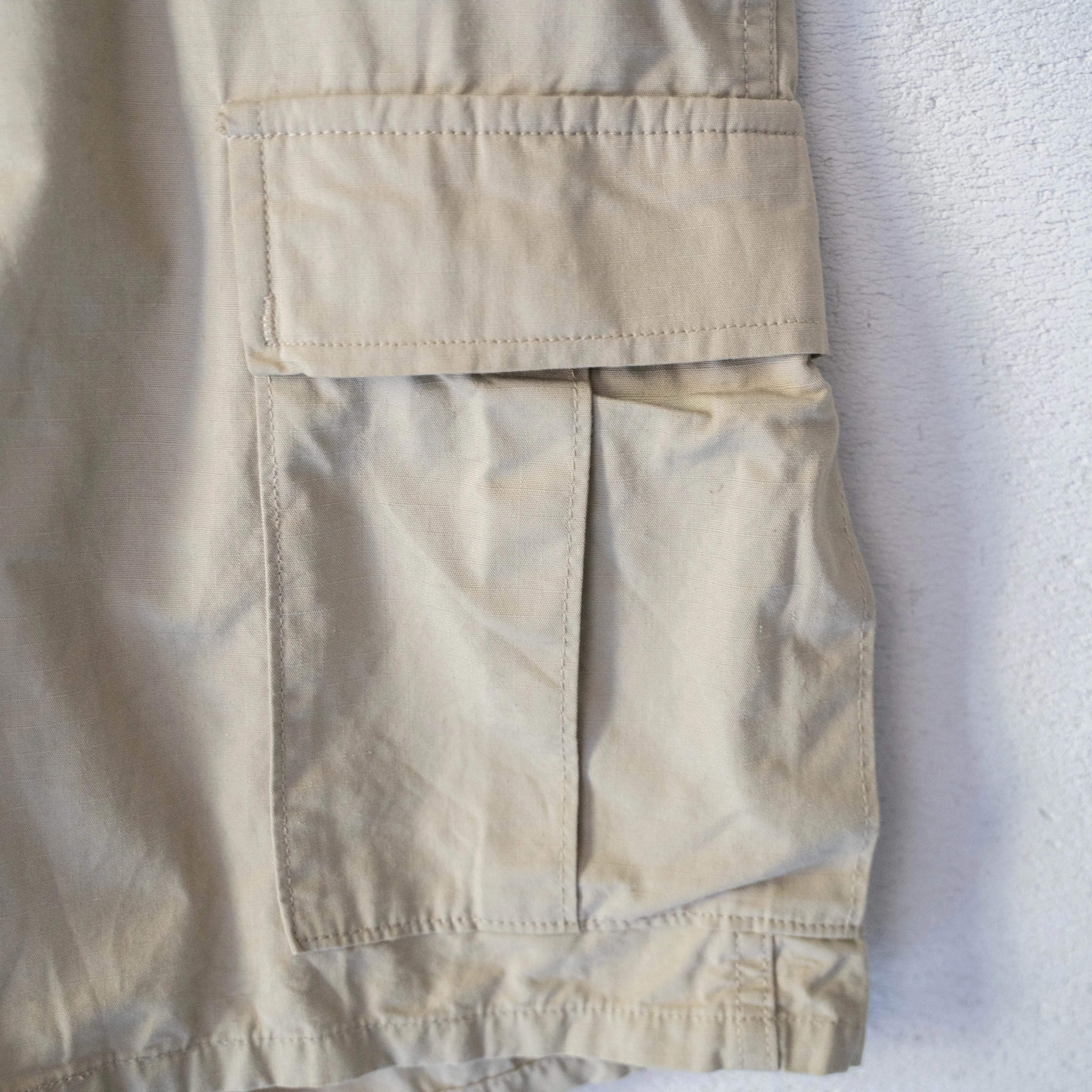 2000s 'PROPPER' beige color ripstop half cargo pants