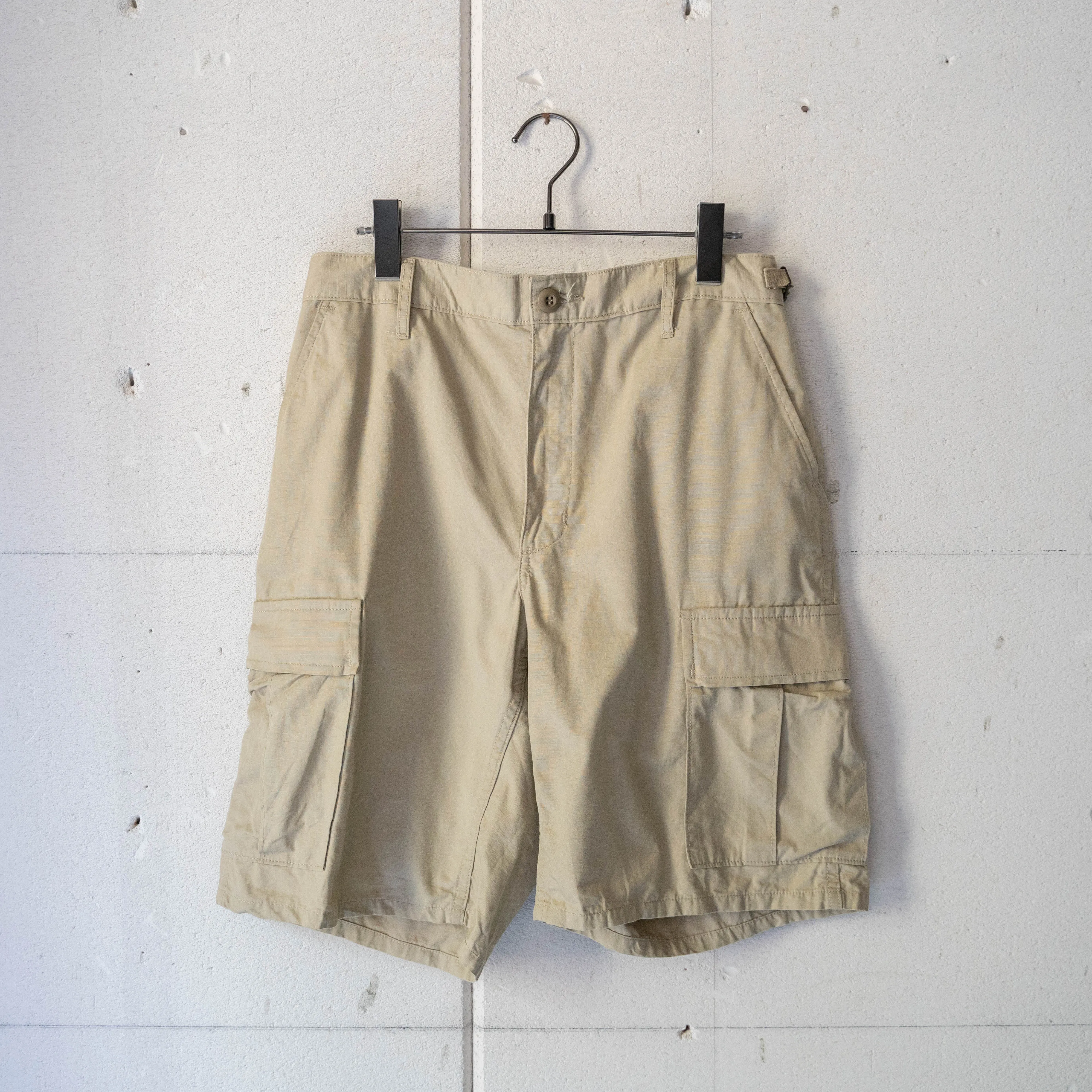 2000s 'PROPPER' beige color ripstop half cargo pants