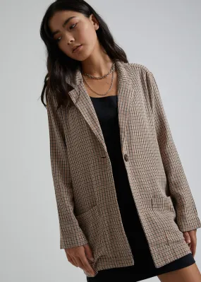 Afends Womens London Calling - Blazer - Toffee