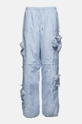 Alba Ruched Cargo Pant Light Blue