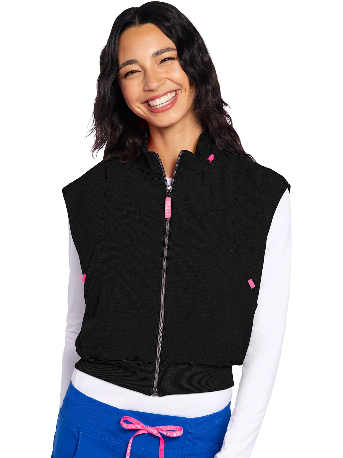 Amp - Women's Zip Front Cropped Vest