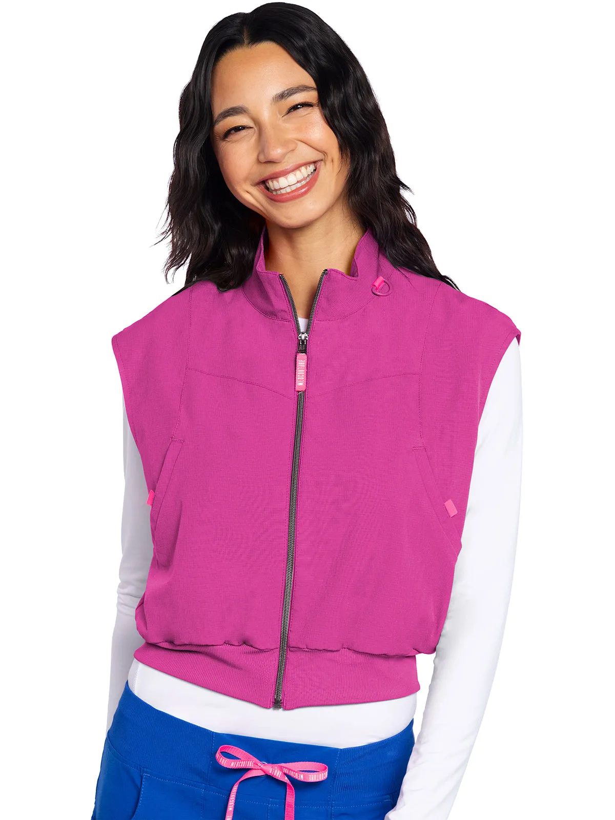 Amp - Women's Zip Front Cropped Vest