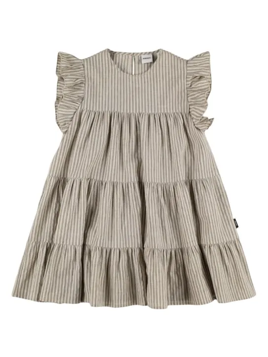 ASPESI   Striped cotton blend dress 