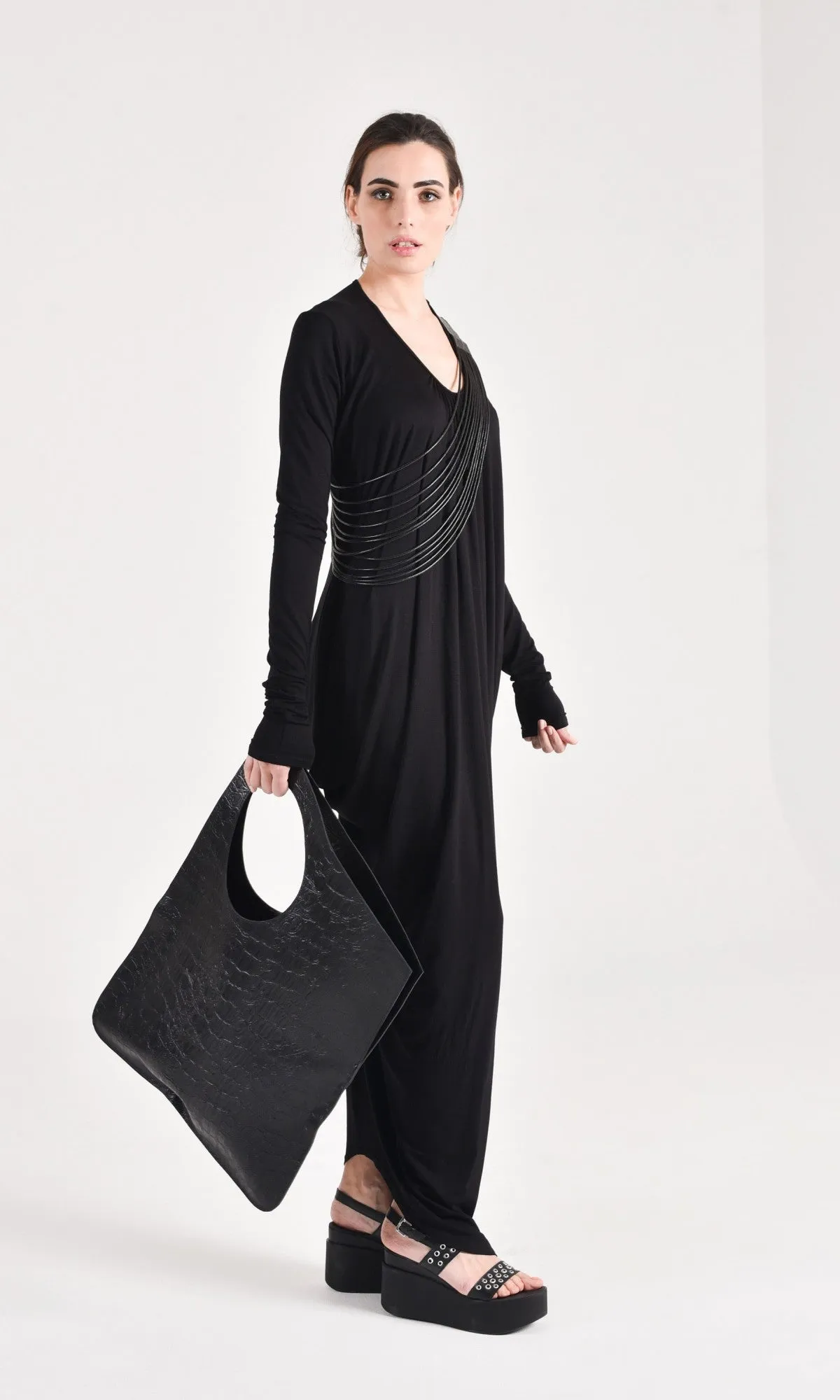 Asymmetric Loose Kaftan Dress