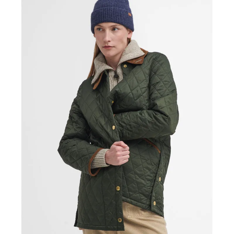 Barbour 30th Anniversary Modern Ladies Liddesdale Jacket - Olive/Classic