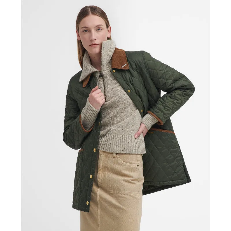 Barbour 30th Anniversary Modern Ladies Liddesdale Jacket - Olive/Classic