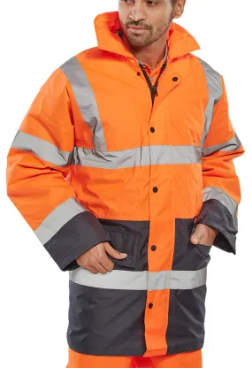 Beeswift Hi-Vis Two-Tone Traffic Jacket - {ALL COLOURS / SIZES}