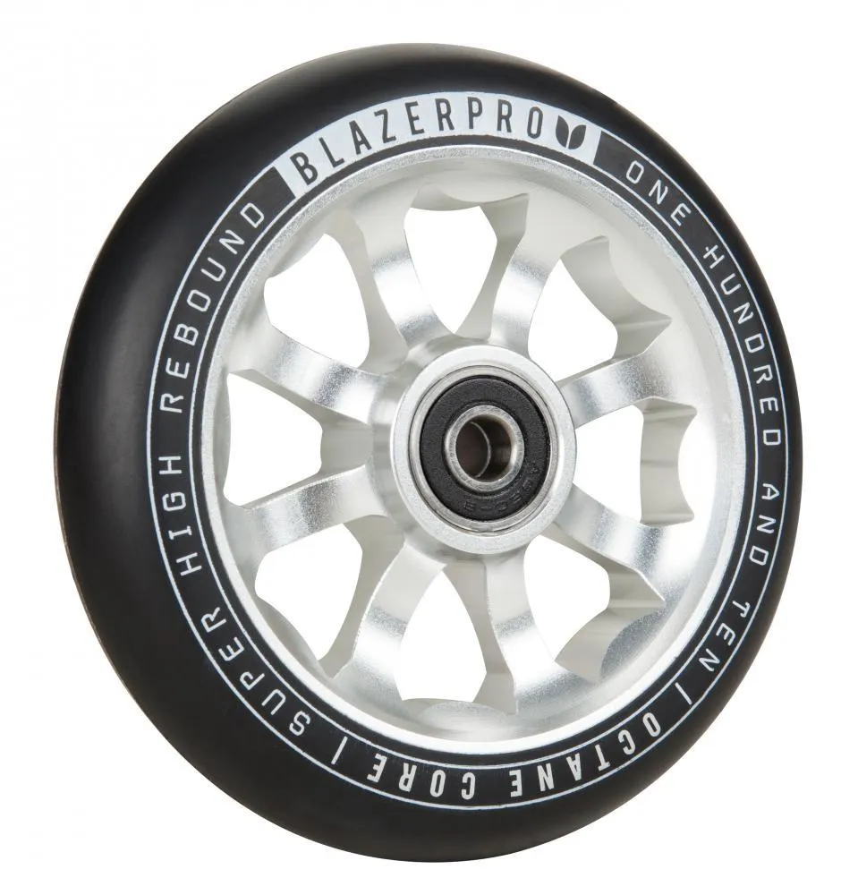 Blazer Pro Scooter Wheel Octane 110mm Abec 9 - Silver