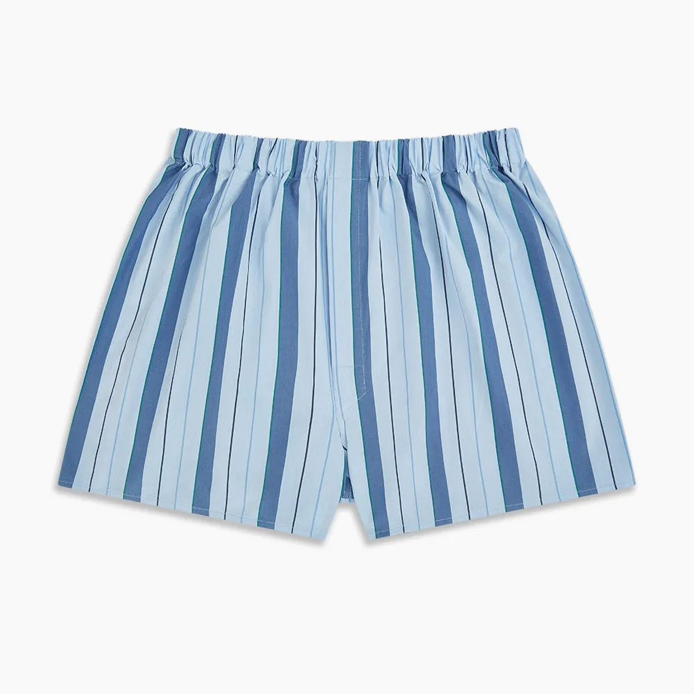 Blue Blazer Stripe Godfrey Boxer Shorts