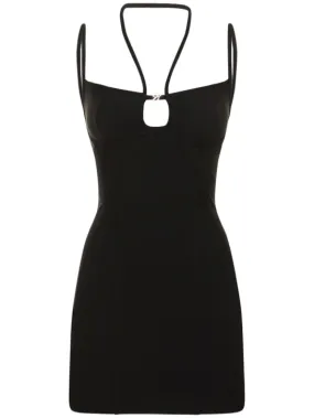 Blumarine   Viscose jersey sleeveless mini dress 