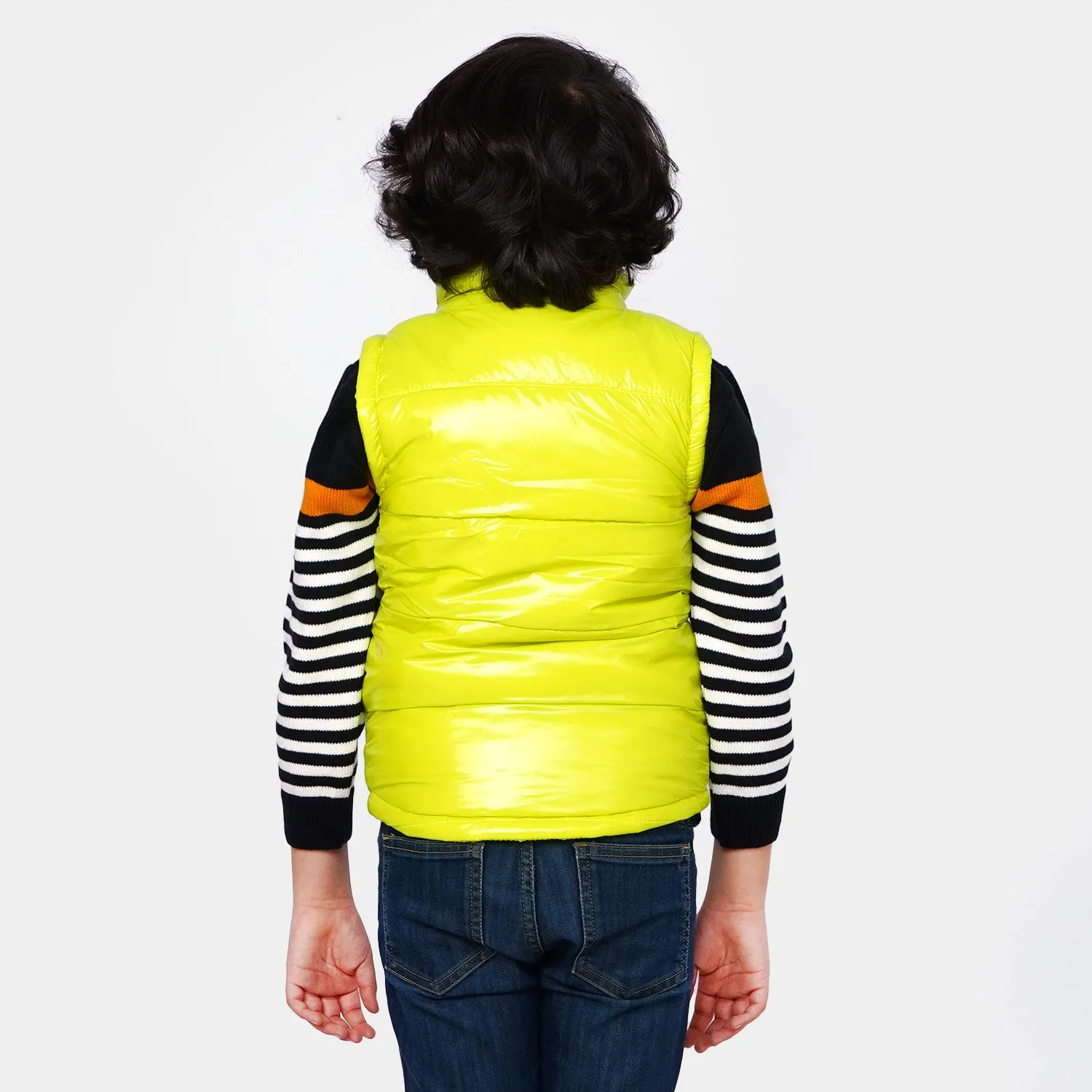 Boys Quilted Jacket New York - Neon Green