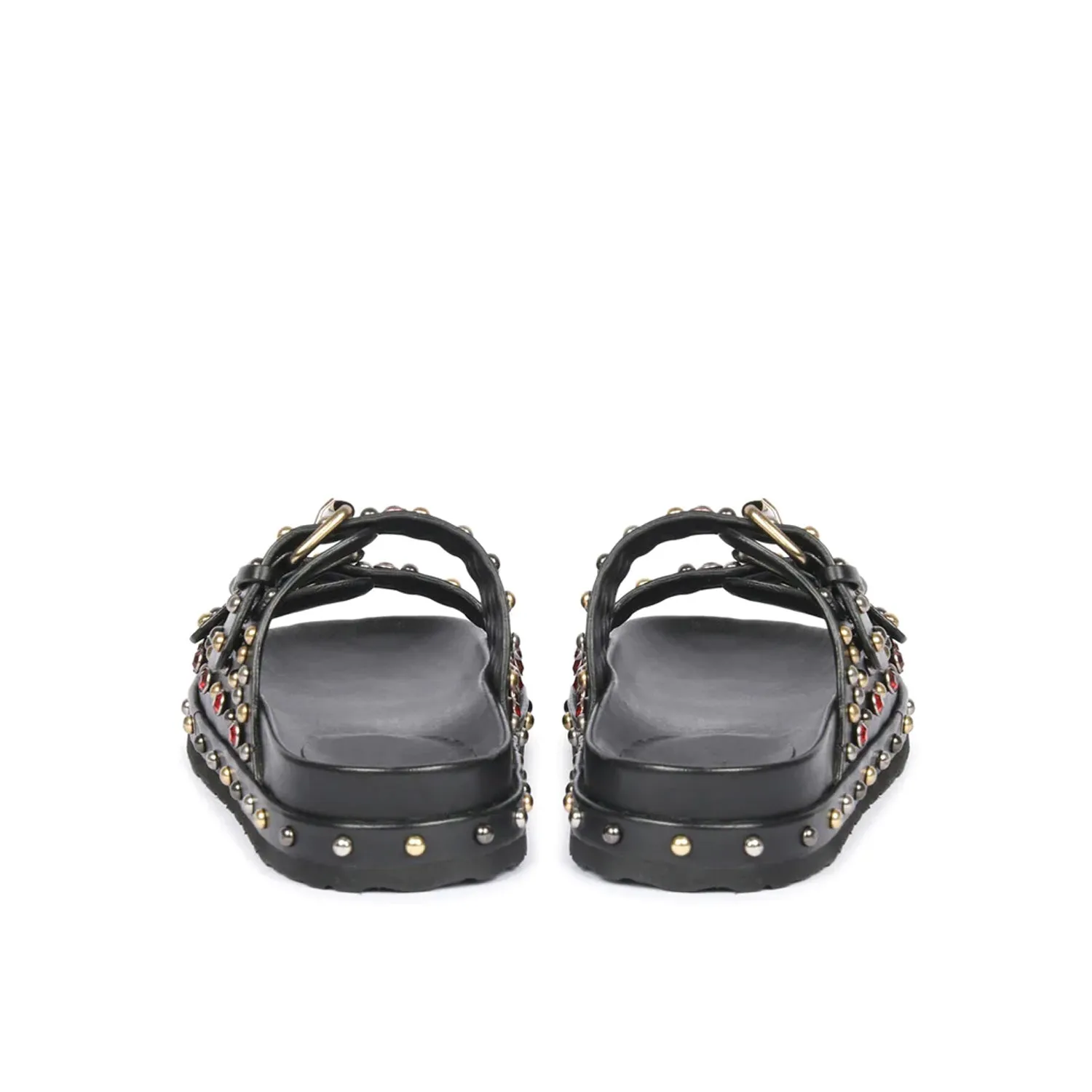 Chloe Studded Double Buckle Sandal