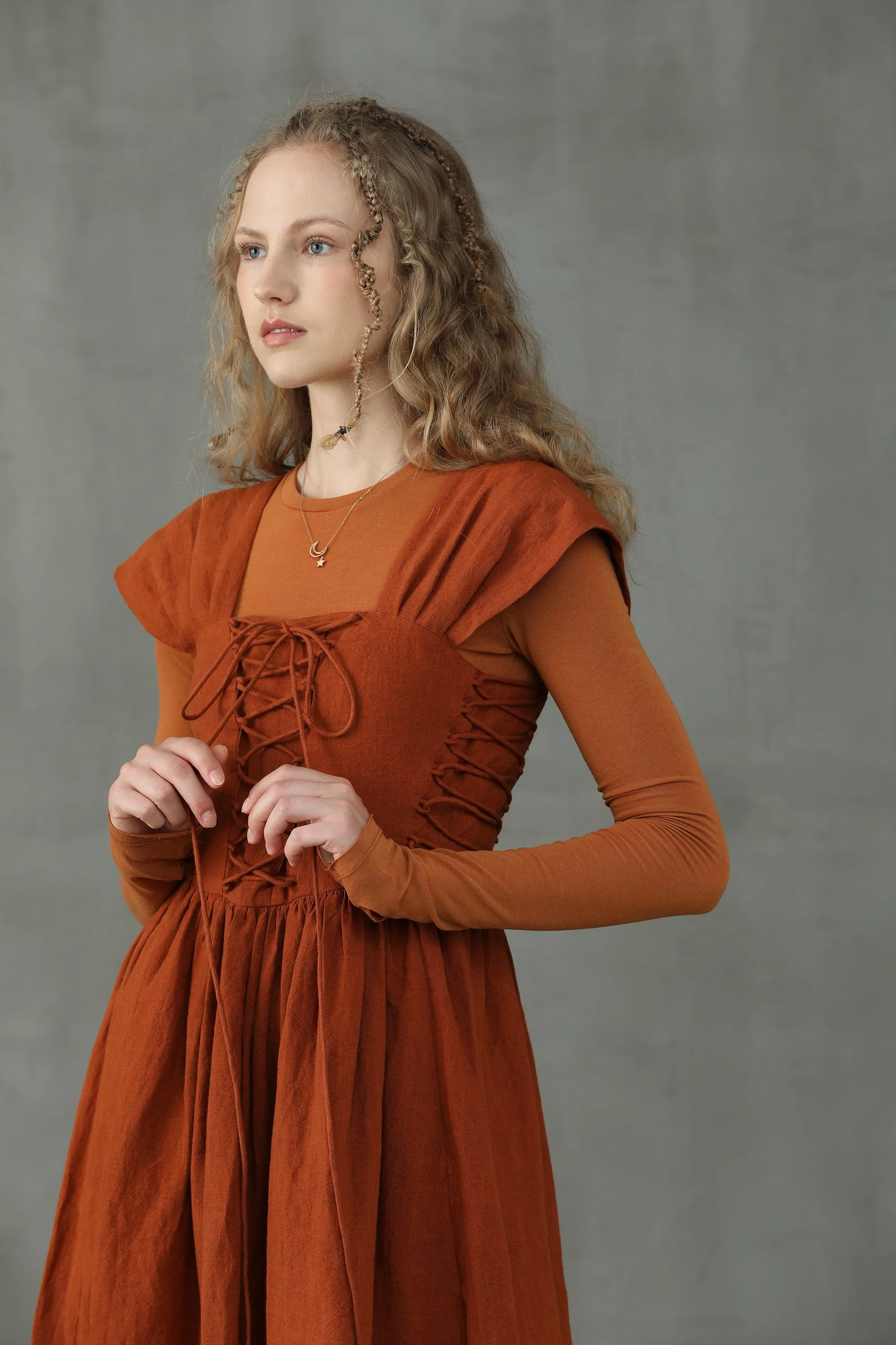 Christmas Glory 33 | Front Lace-up Dress