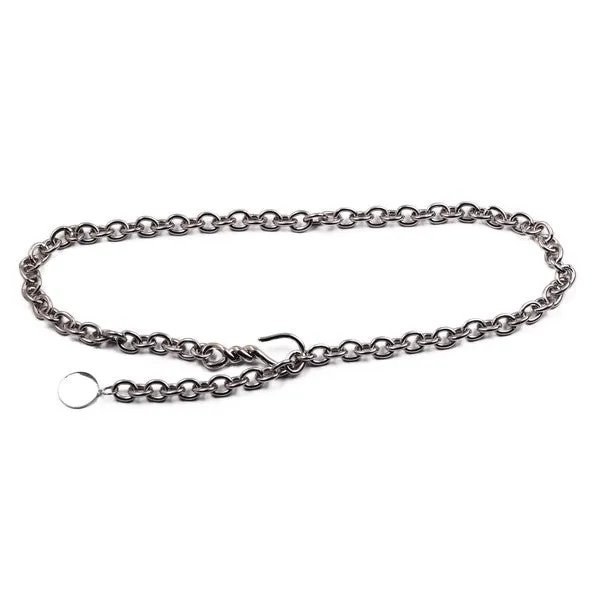 Chuncky Chain Belt w/ Hook Buckle