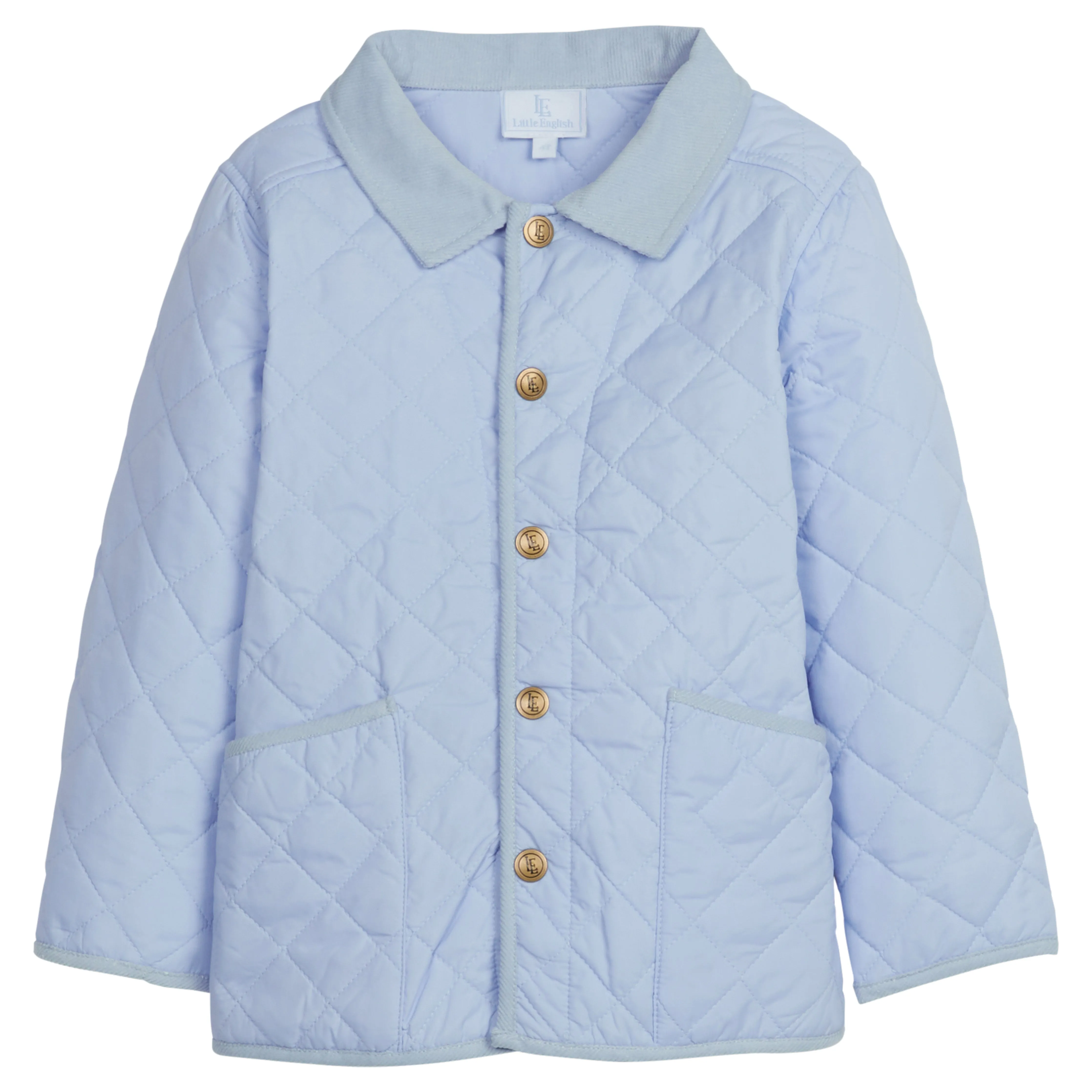 Classic Quilted Jacket - Light Blue