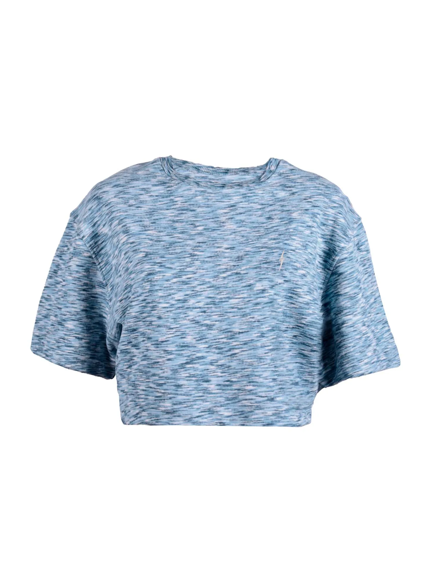 CROPPED T-SHIRT WITH DROPPED SHOULDERS