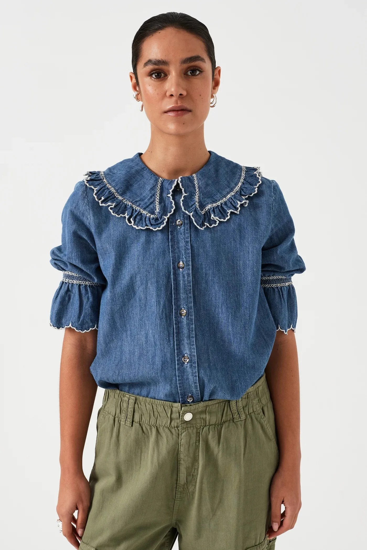 Daisy Blouse Indigo Denim