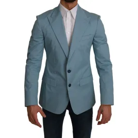 Dolce & Gabbana Elegant Blue Fantasy Pattern Blazer