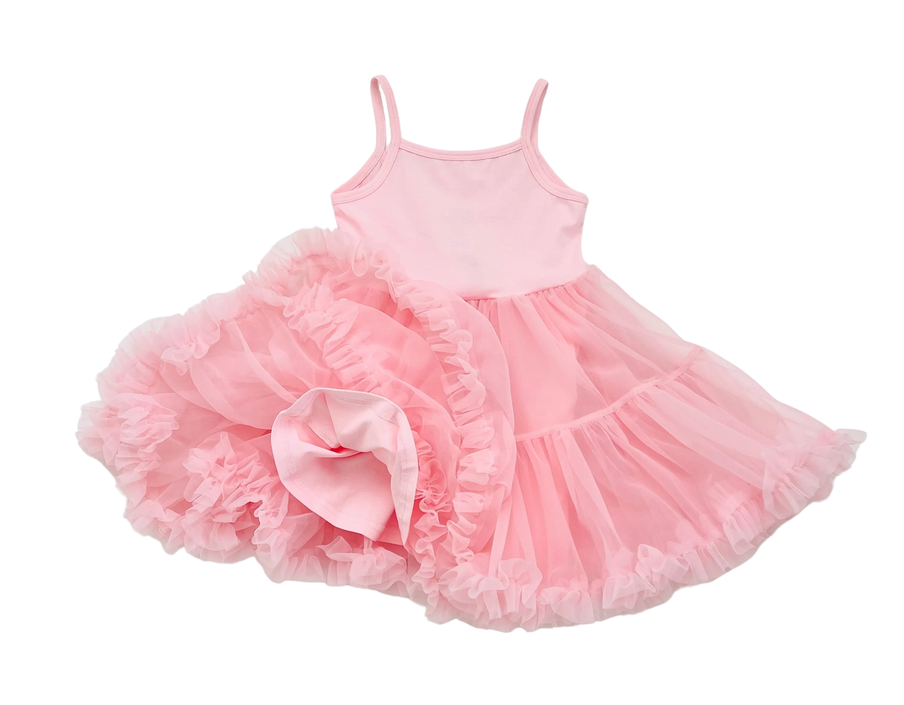 DOLLY PETTI SPAGHETTI PETTISKIRT TUTU DRESS donut pink