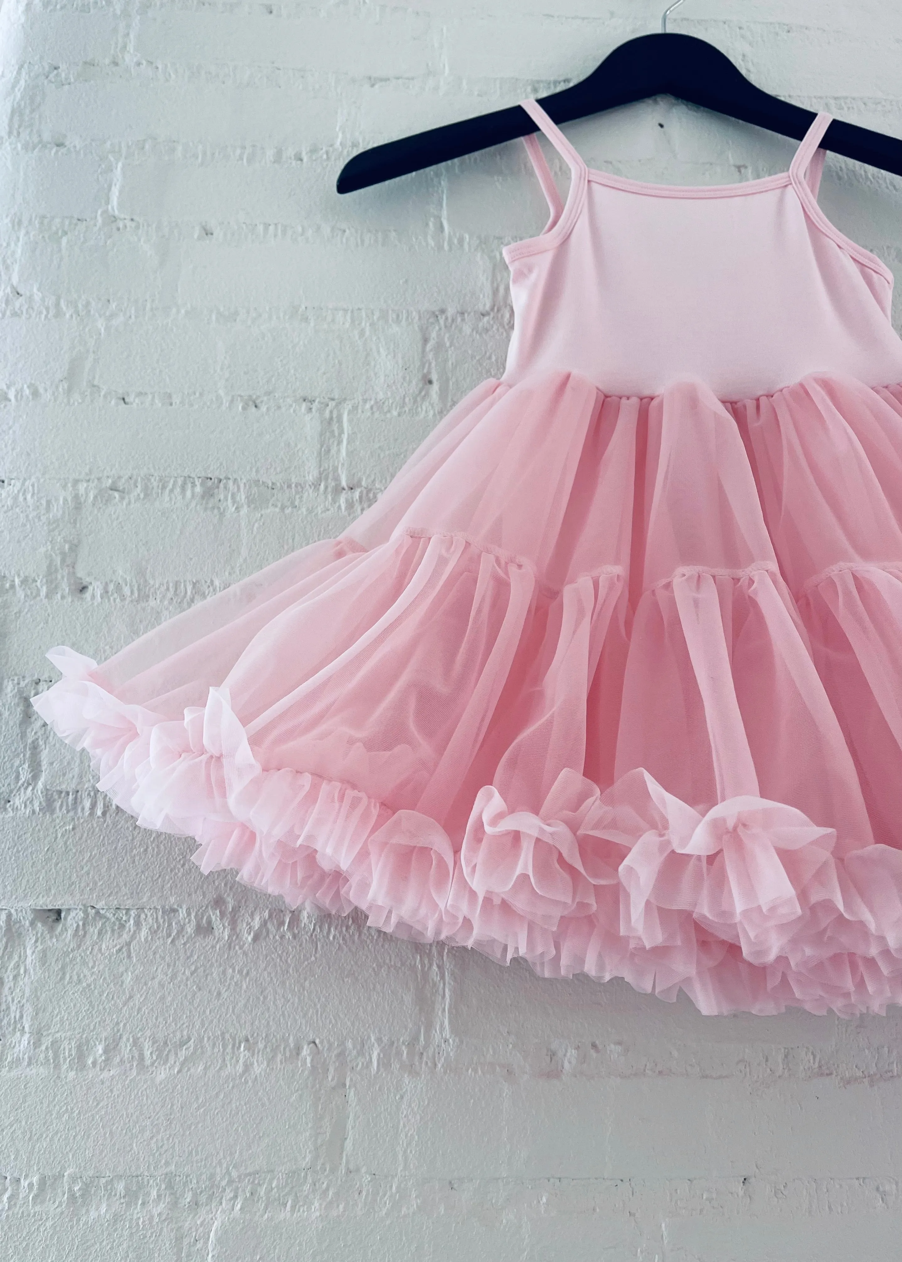 DOLLY PETTI SPAGHETTI PETTISKIRT TUTU DRESS donut pink