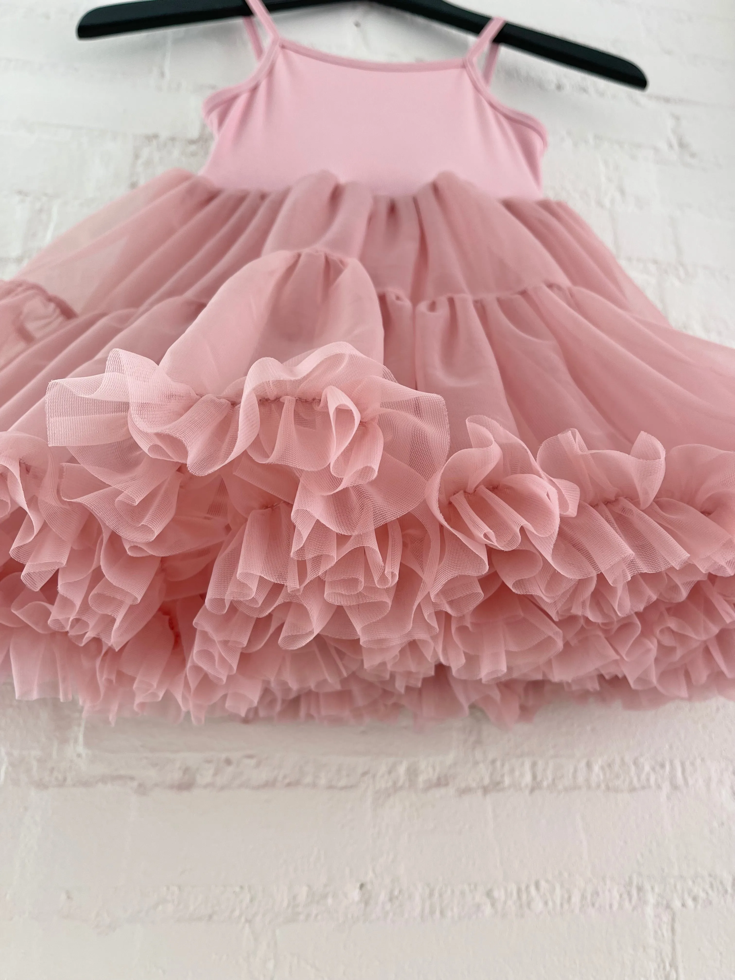 DOLLY PETTI SPAGHETTI PETTISKIRT TUTU DRESS dusty pink