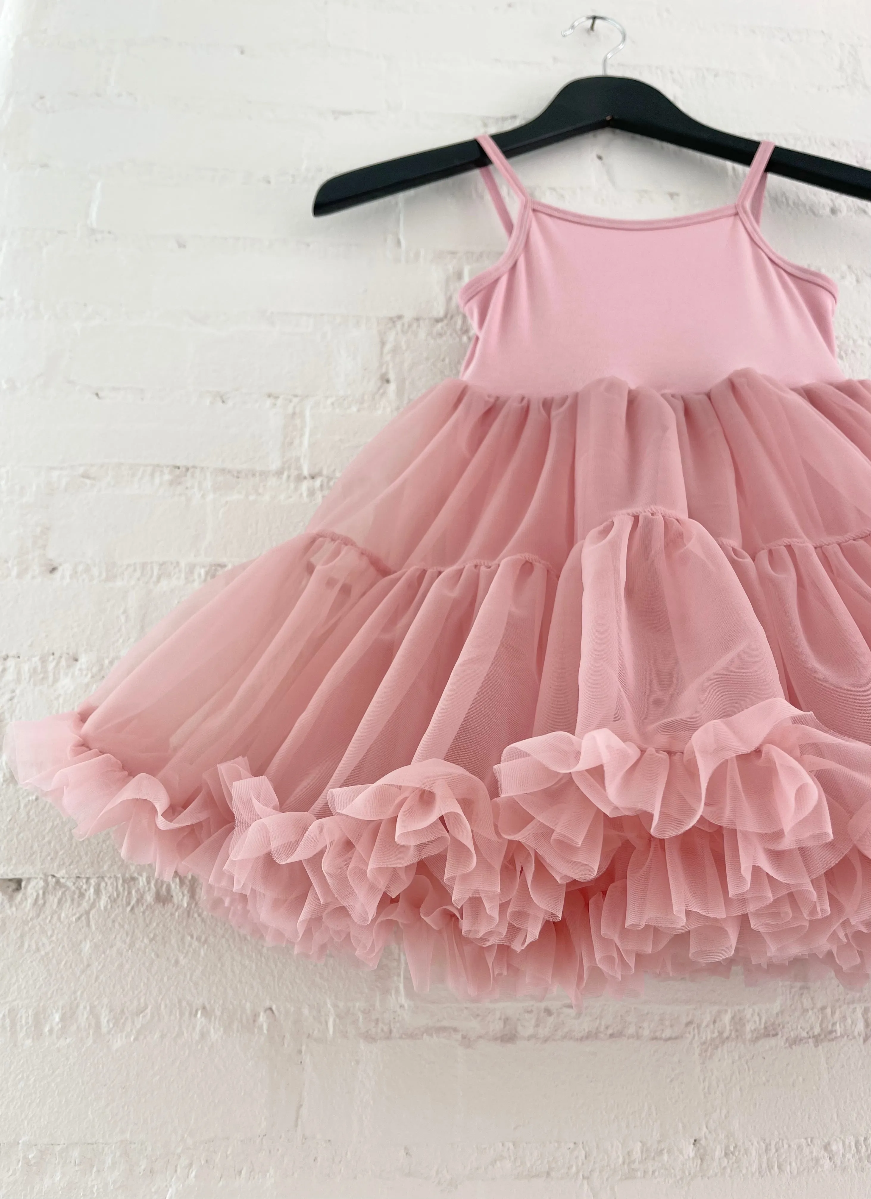 DOLLY PETTI SPAGHETTI PETTISKIRT TUTU DRESS dusty pink