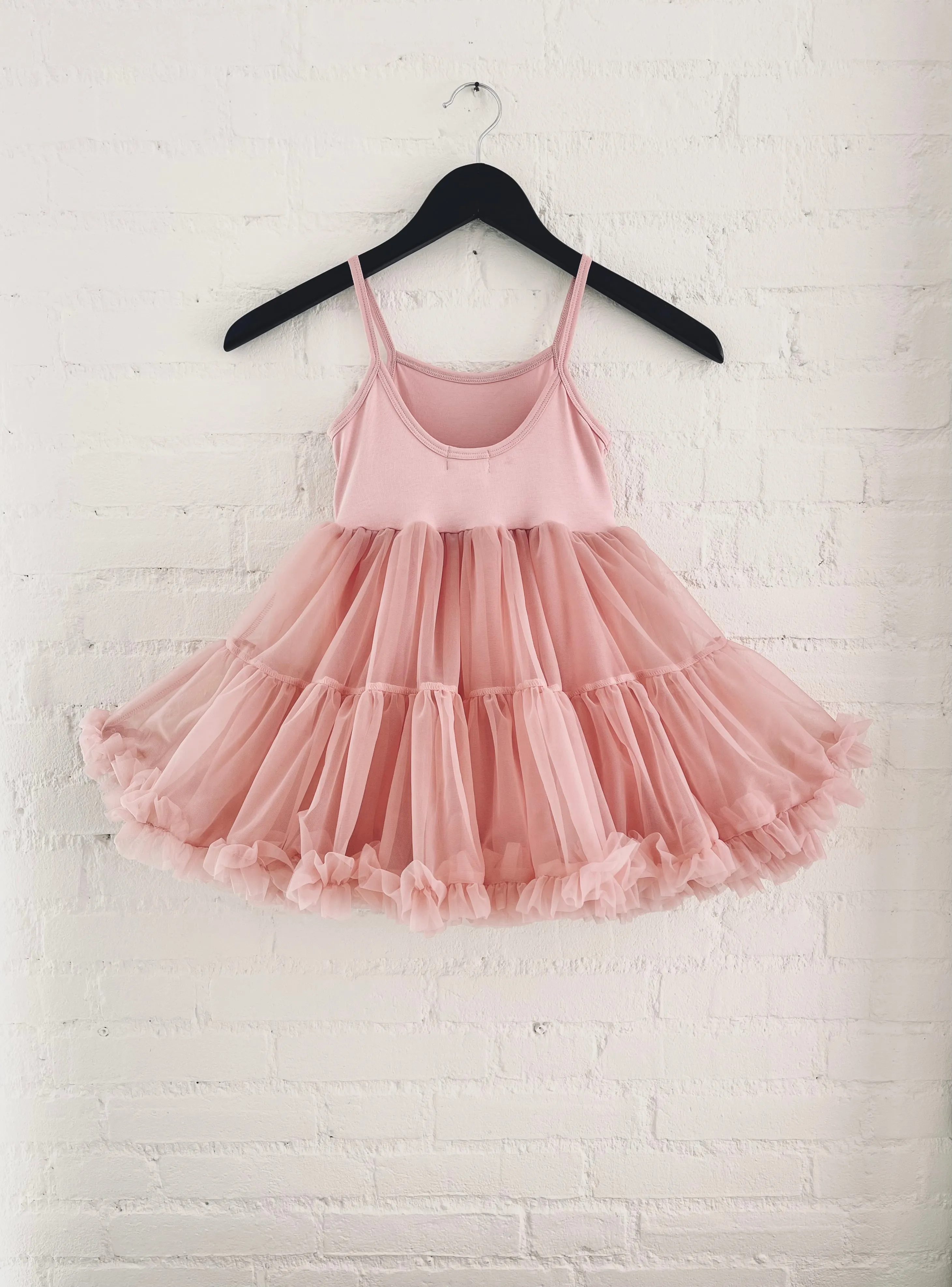 DOLLY PETTI SPAGHETTI PETTISKIRT TUTU DRESS dusty pink