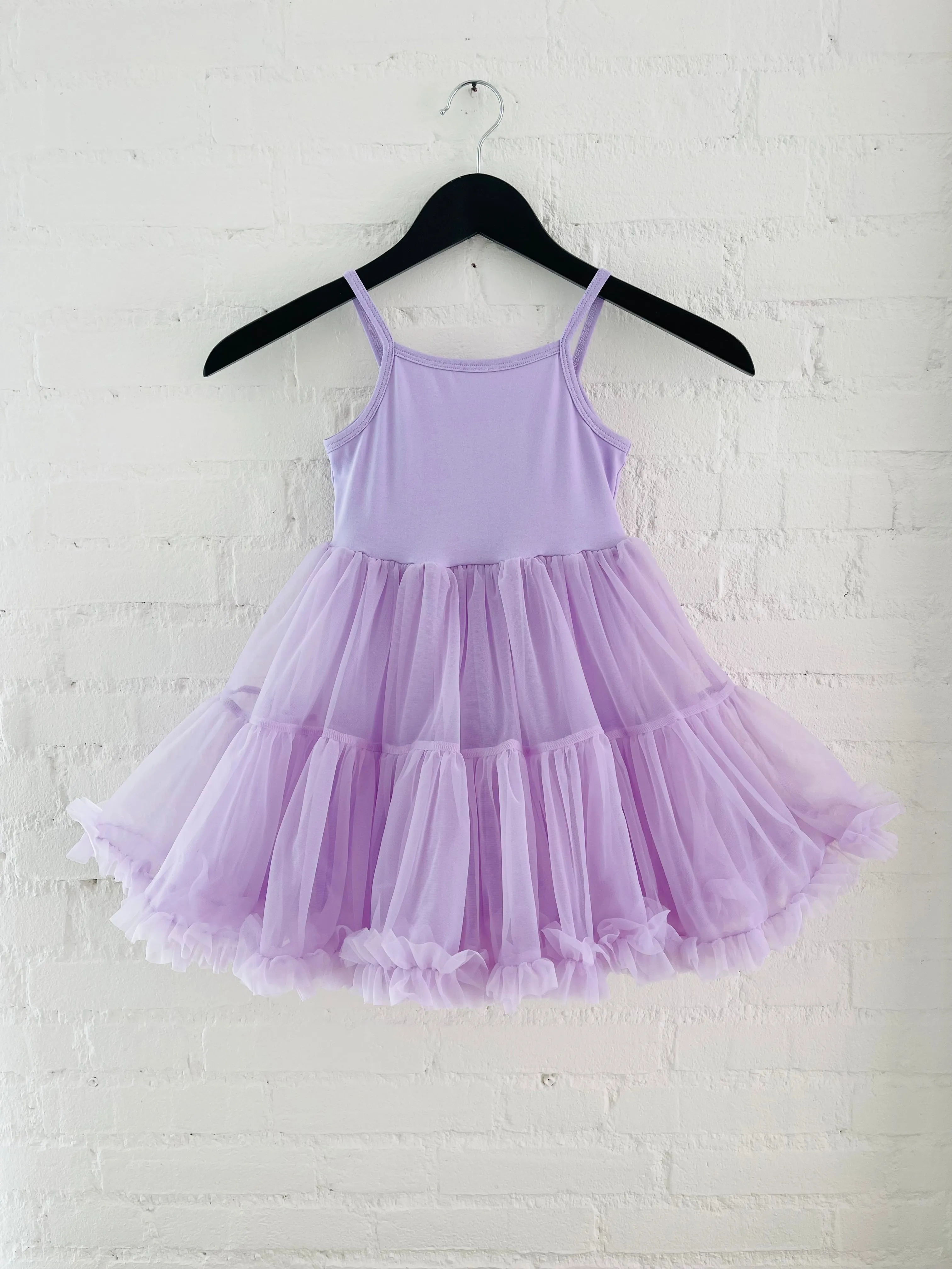 DOLLY PETTI SPAGHETTI PETTISKIRT TUTU DRESS lavender