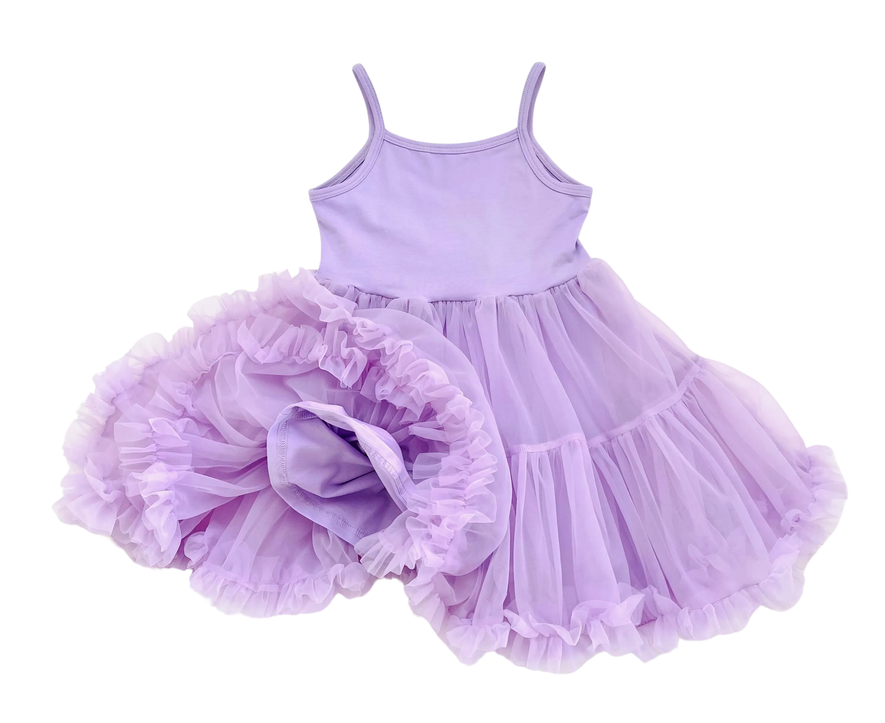 DOLLY PETTI SPAGHETTI PETTISKIRT TUTU DRESS lavender