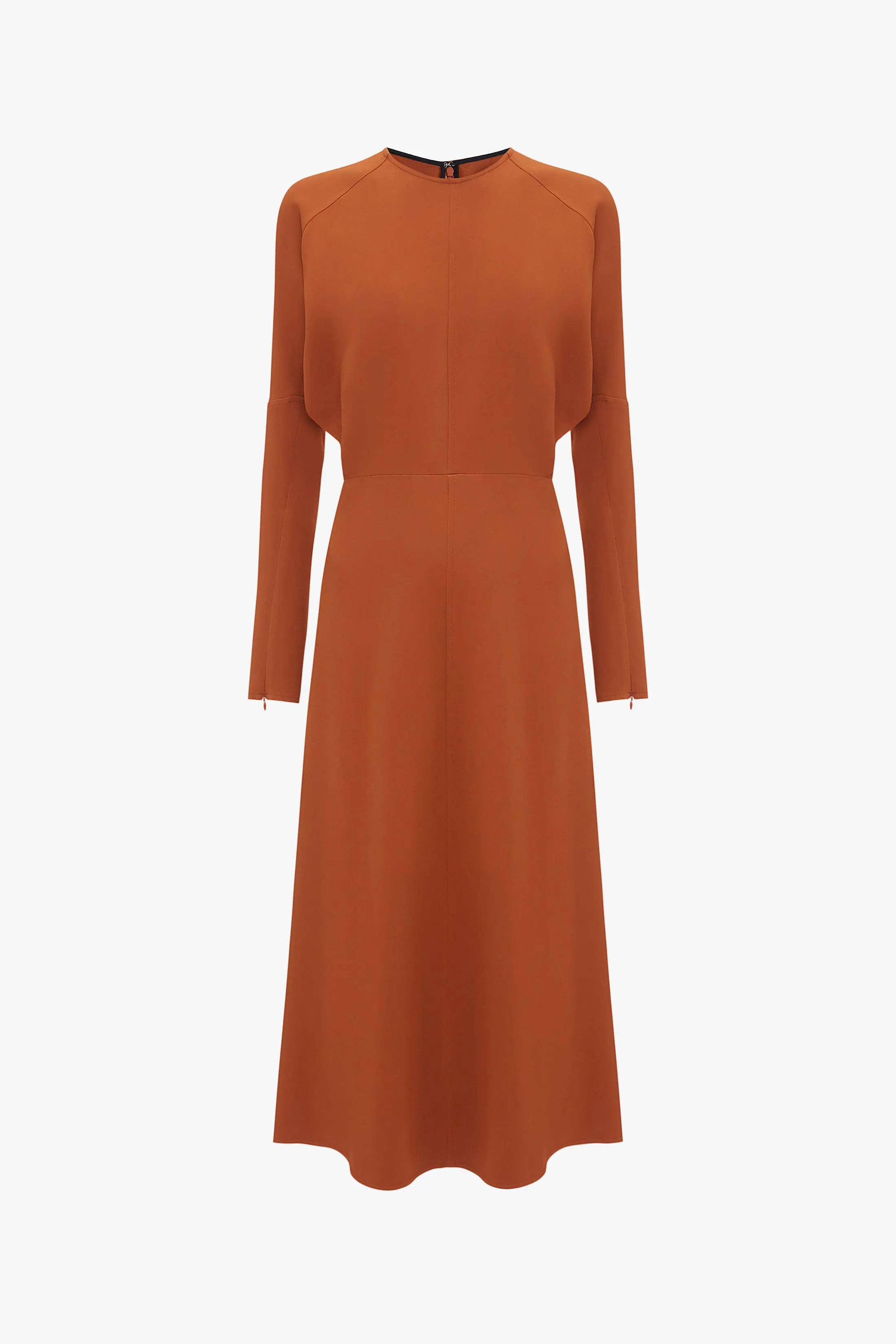 Dolman Midi Dress In Russet