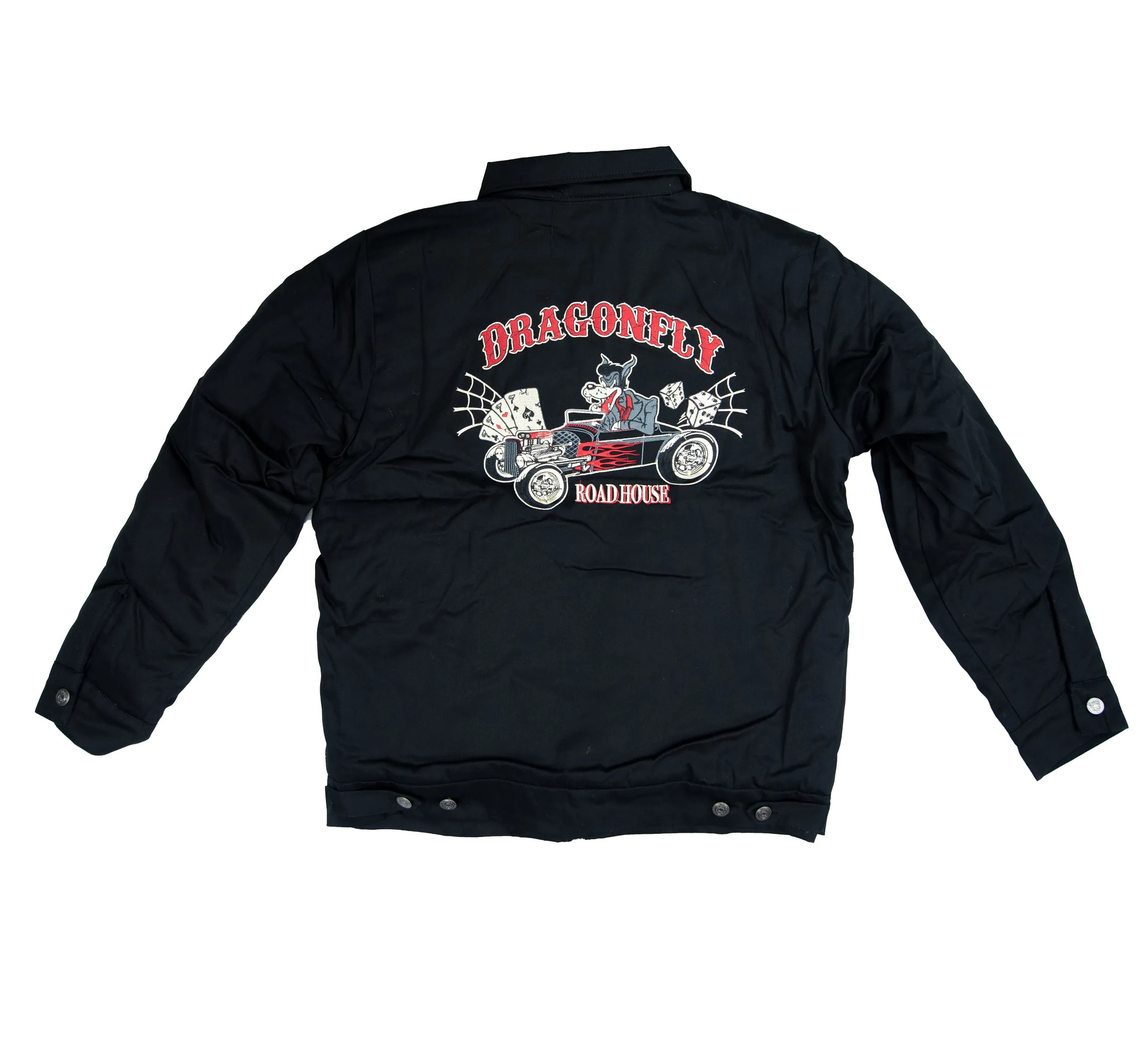 Dragonfly DFZ38 Roadhouse Dead Road Mens Black Vintage Jacket