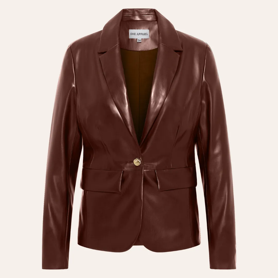 EHE Apparel Zoé Blazer - Brown