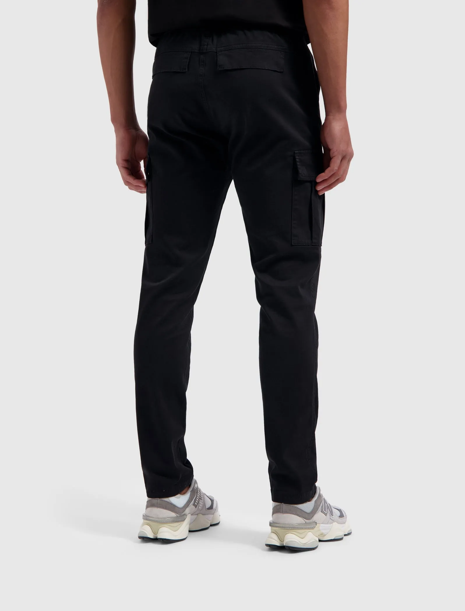 Garment Dye Cargo Pants | Black