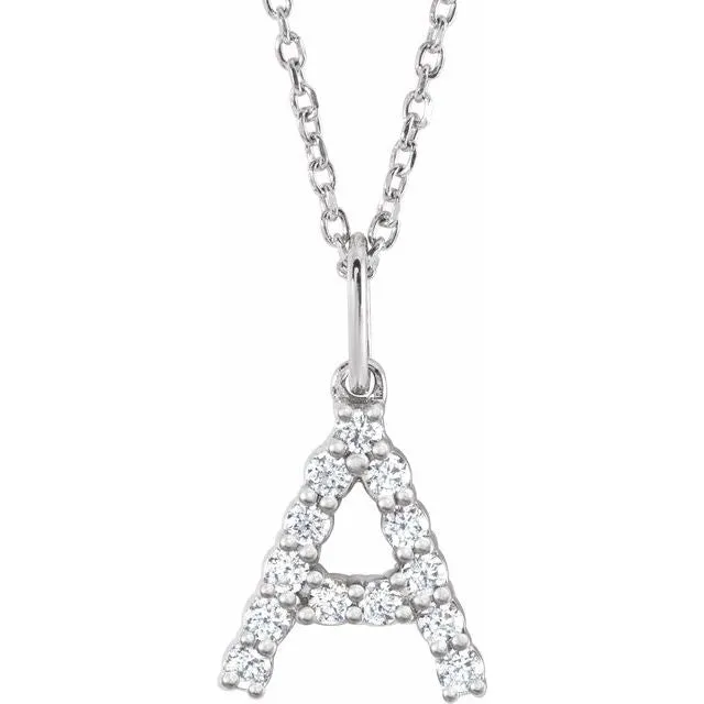 Initial Diamond Necklace