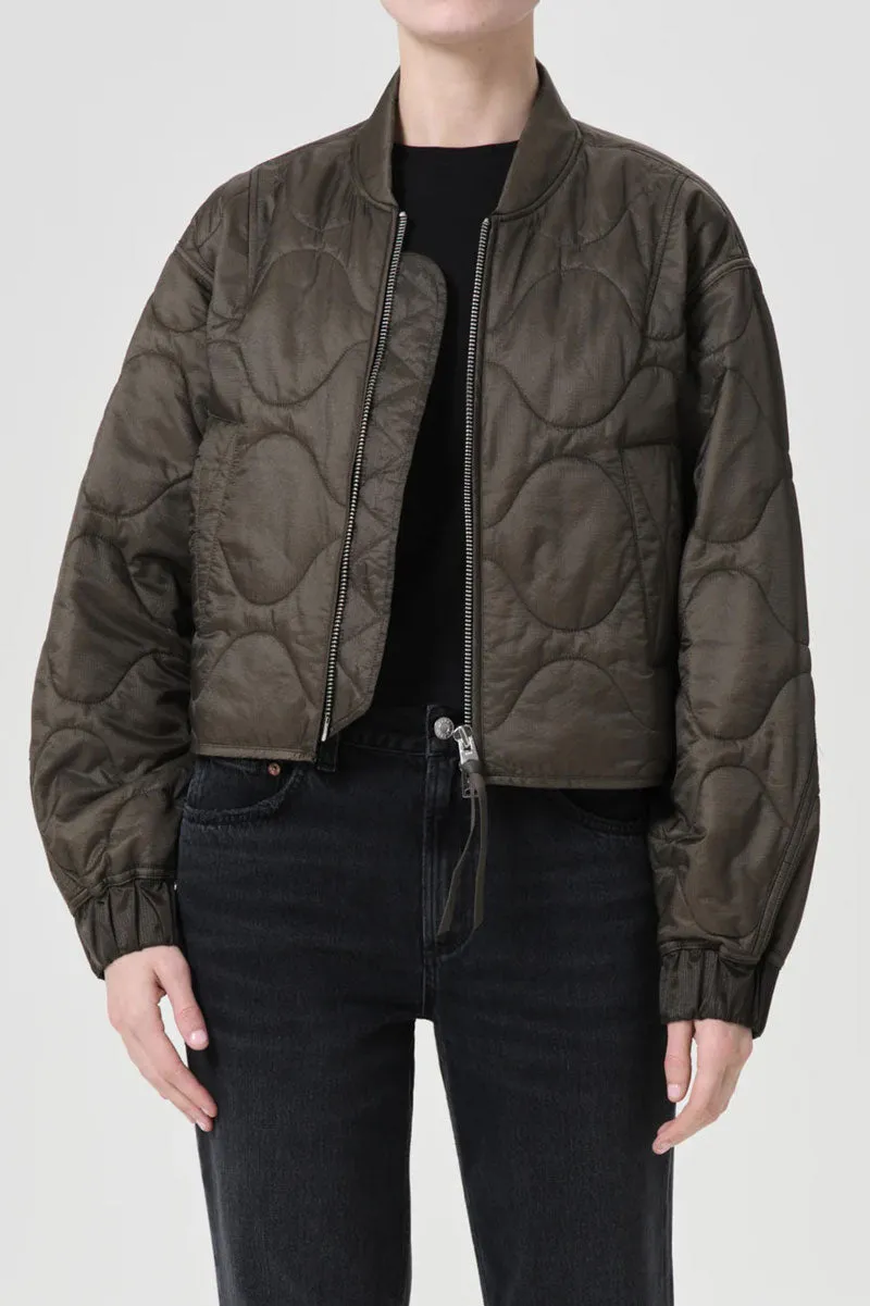 Iona Quilted Jacket - Olive