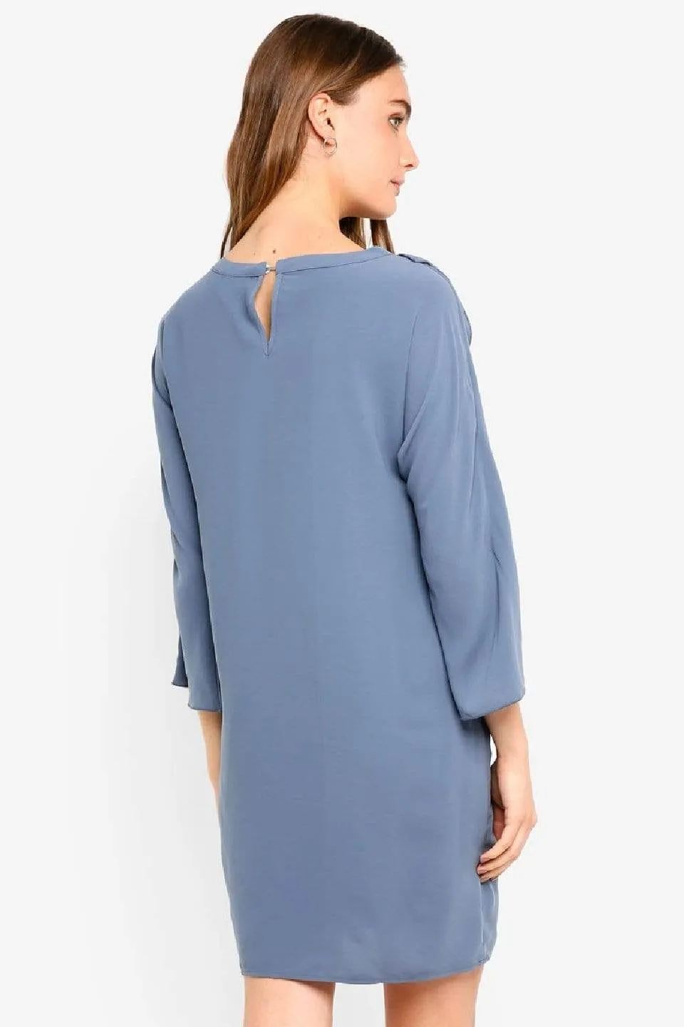 Kimono Long Sleeves Ciara Nursing Dress Charcoal