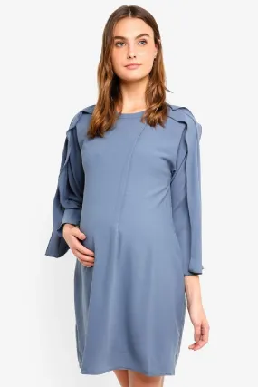 Kimono Long Sleeves Ciara Nursing Dress Charcoal