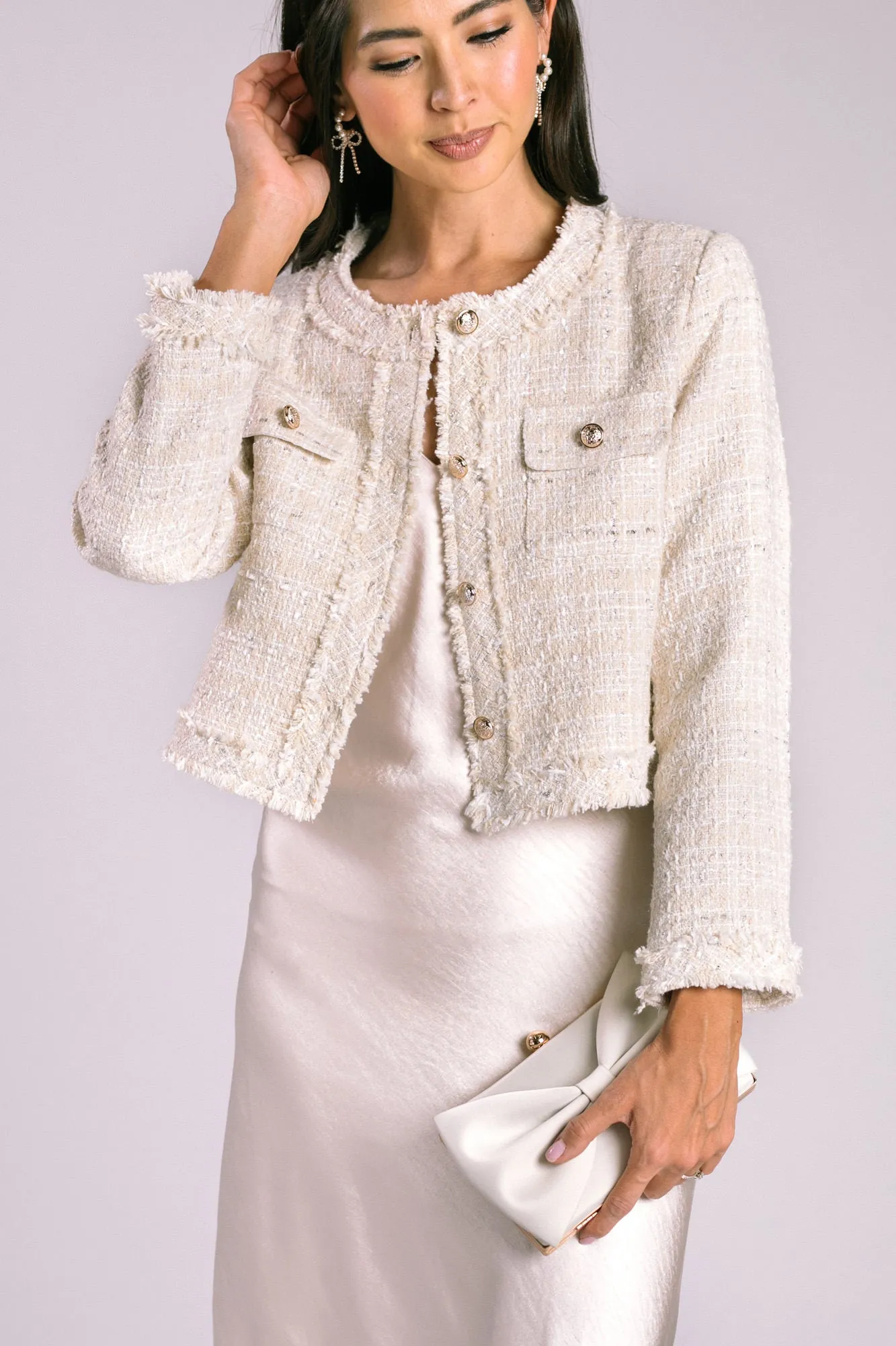 Kristen Tweed Buttoned Jacket