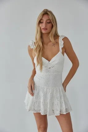 Liliana Eyelet Lace Mini Dress