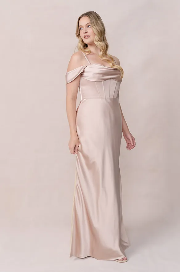 London Convertible Satin Dress | Made To Order