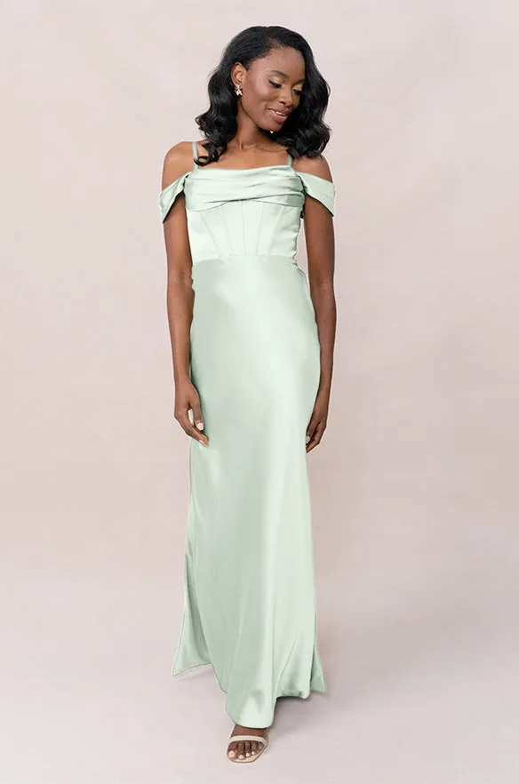 London Convertible Satin Dress | Made To Order