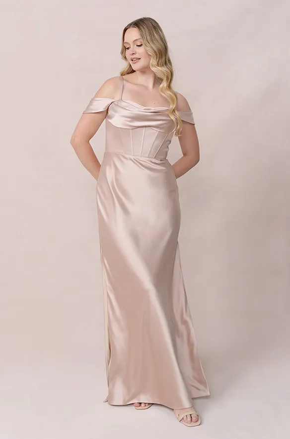 London Convertible Satin Dress | Made To Order