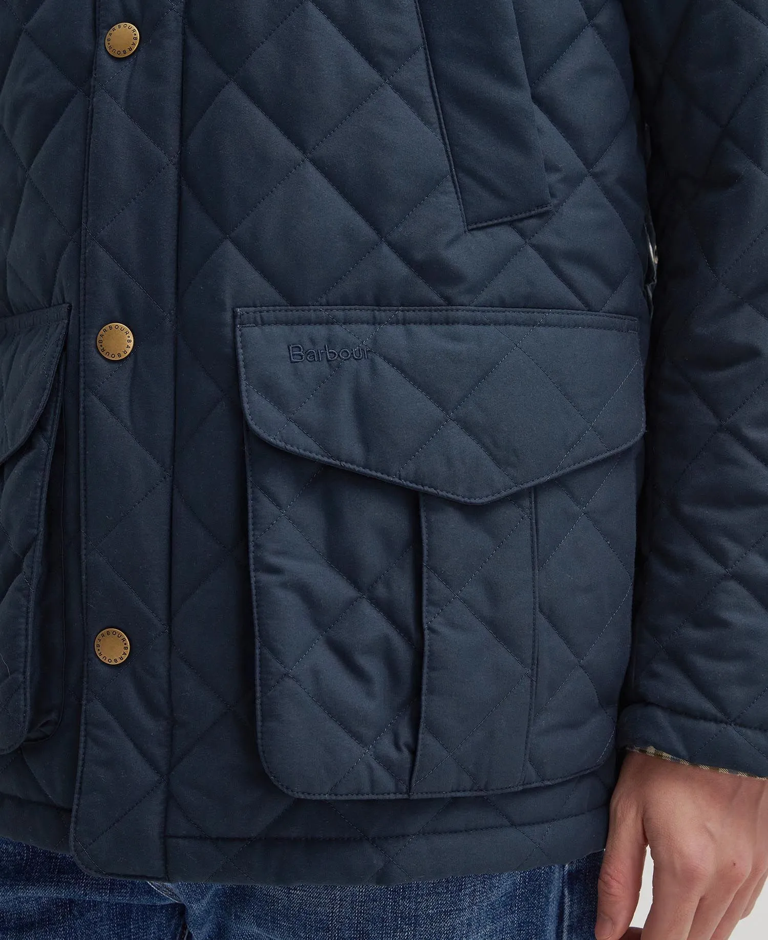 Lydford Quilted Jacket - Navy