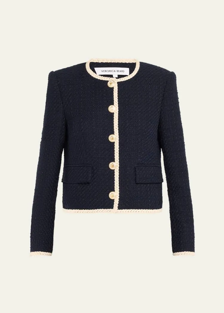 Mabel Cotton Jacket In Navy