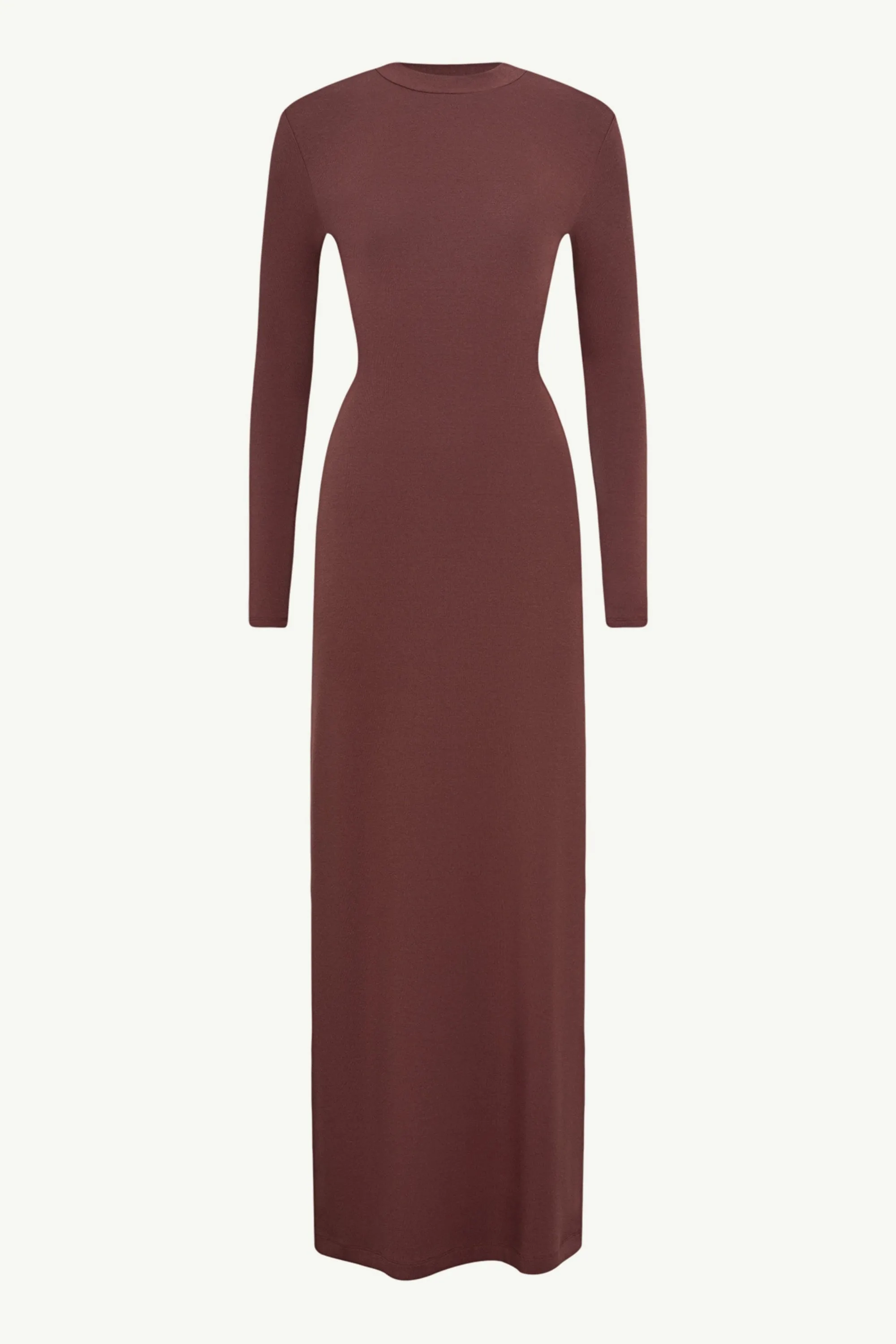 Melissa Jersey Maxi Dress with Wrap Skirt - Brown