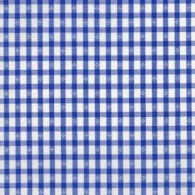 Mid Blue and White End on End Check with Micro Diamond Pattern Classic Custom Shirt 100c 50*50 Sas722a