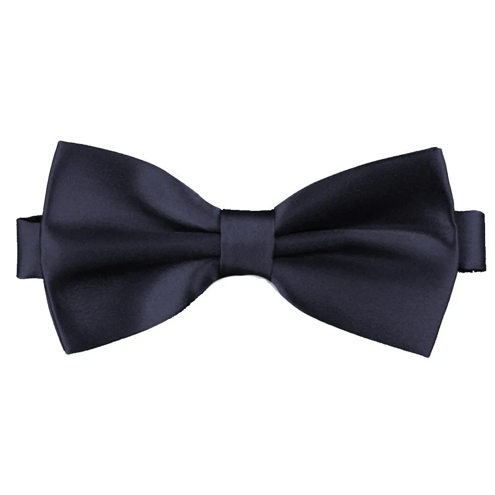 Midnight Purple [Silky Smooth] - Bow Tie and Pocket Square Matching Set