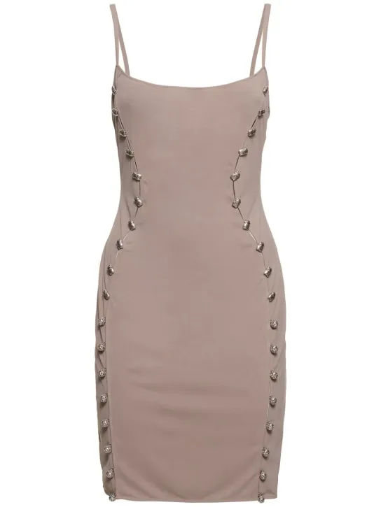 MITHRIDATE   Embellished tech mini dress 