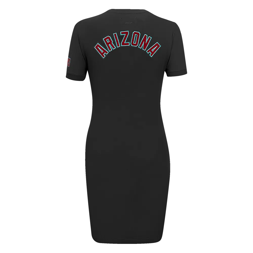 MLB ARIZONA DIAMONDBACKS CLASSIC WOMEN'S BODY CON DRESS (BLACK)