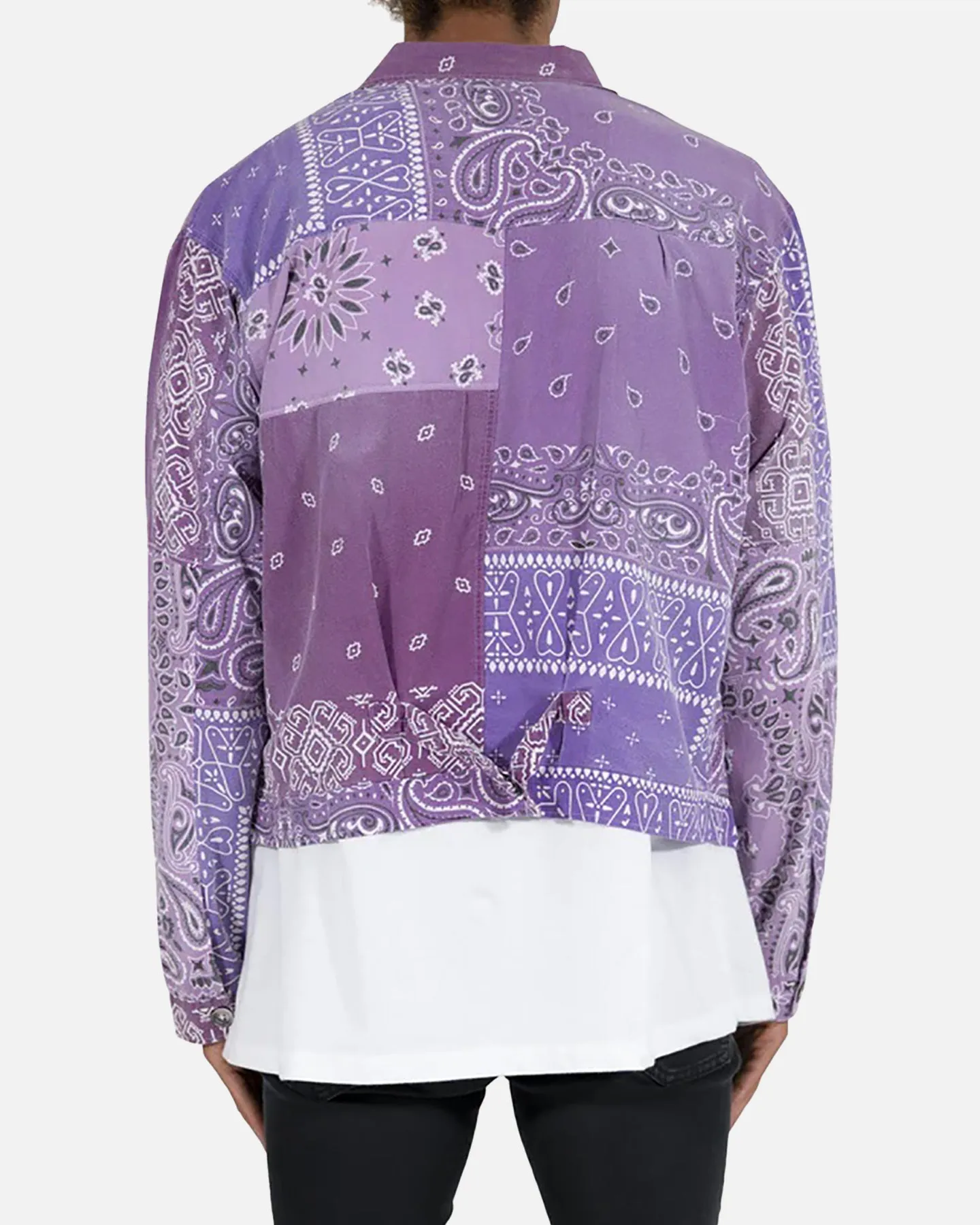 MNML Bandana Trucker Shirt Purple